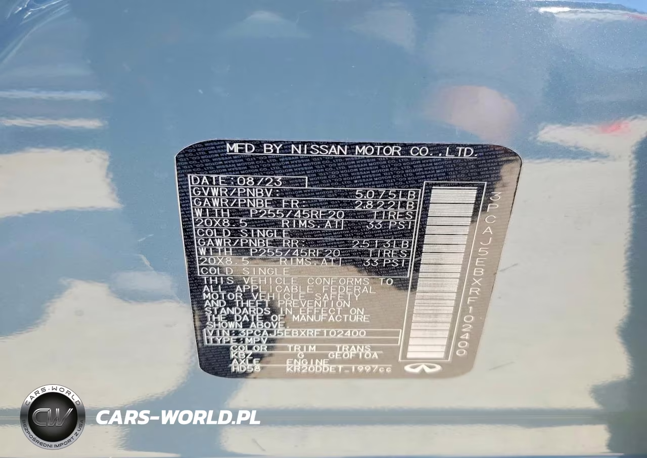 2024 Infiniti Qx50 Sensory VIN:3PCAJ5EBXRF102400 - 14
