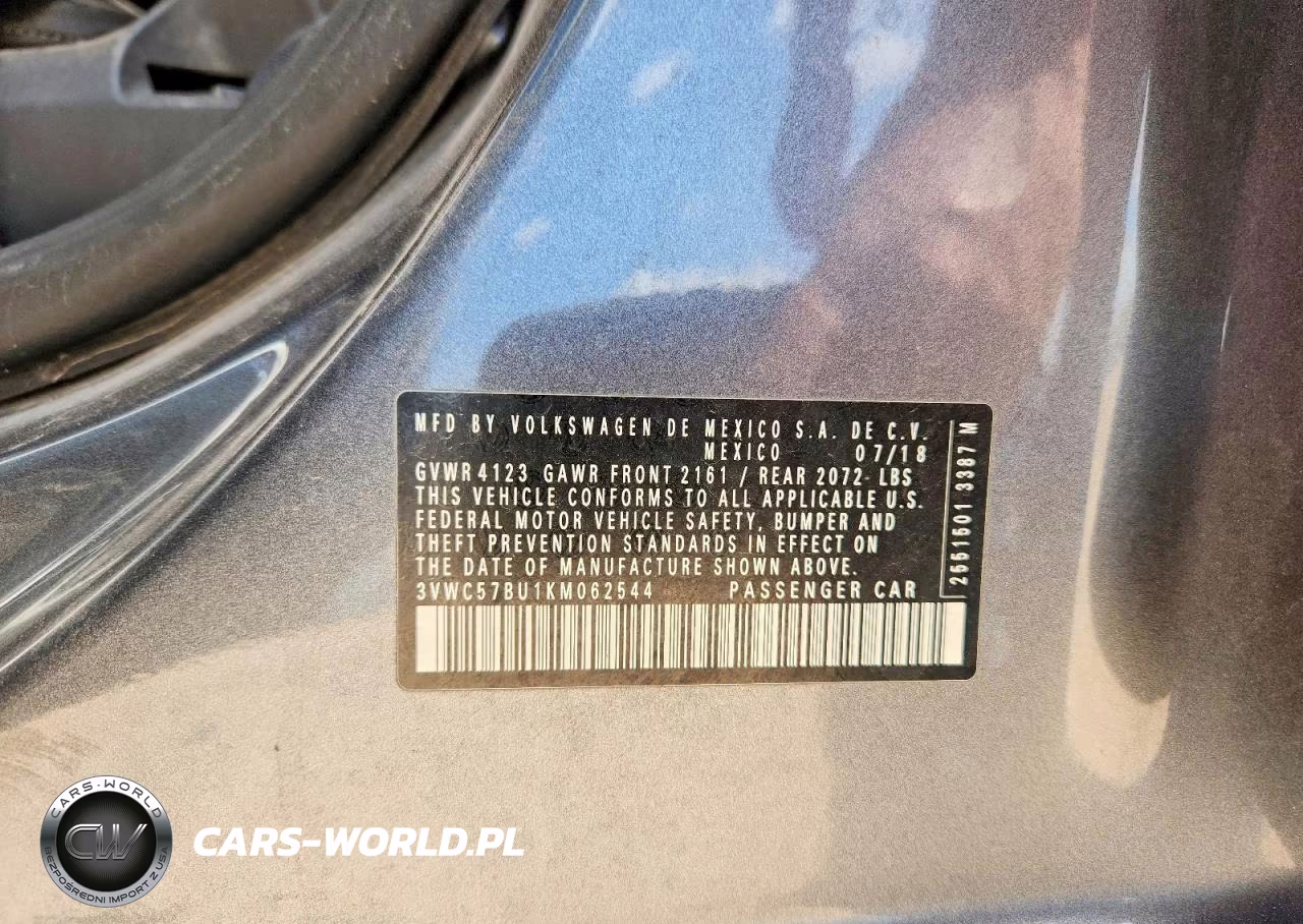 2019 Volkswagen Jetta S-Se-R-Line VIN:3VWC57BU1KM062544 - 12