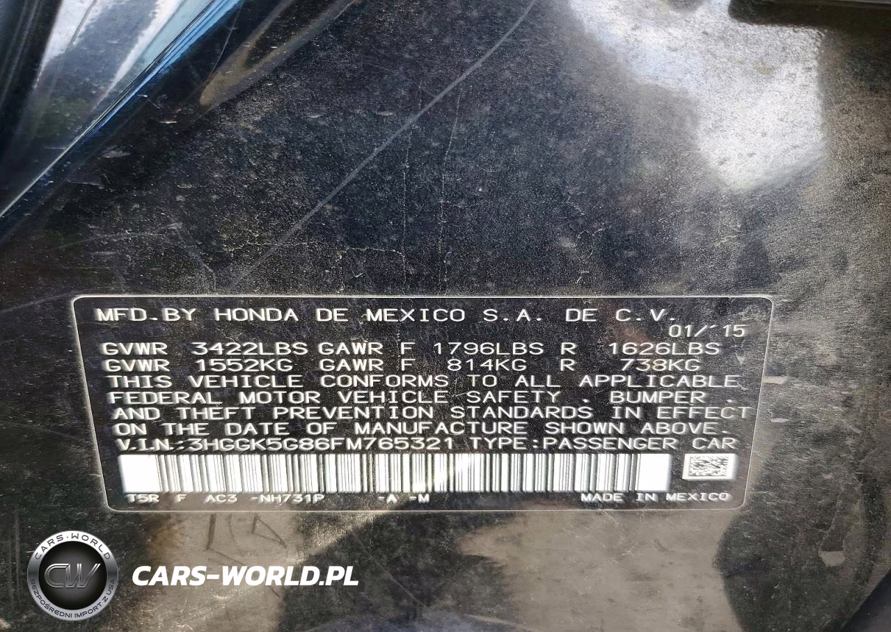 2015 Honda Fit Ex VIN:3HGGK5G86FM765321 - 12