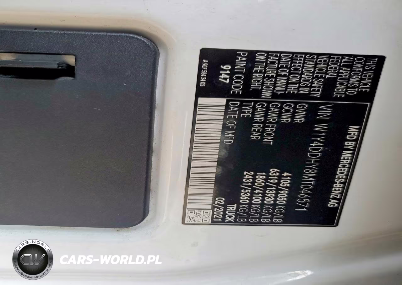 2021 Mercedes Benz Sprinter 2500 VIN:W1Y4DDHY8MT046571 - 13