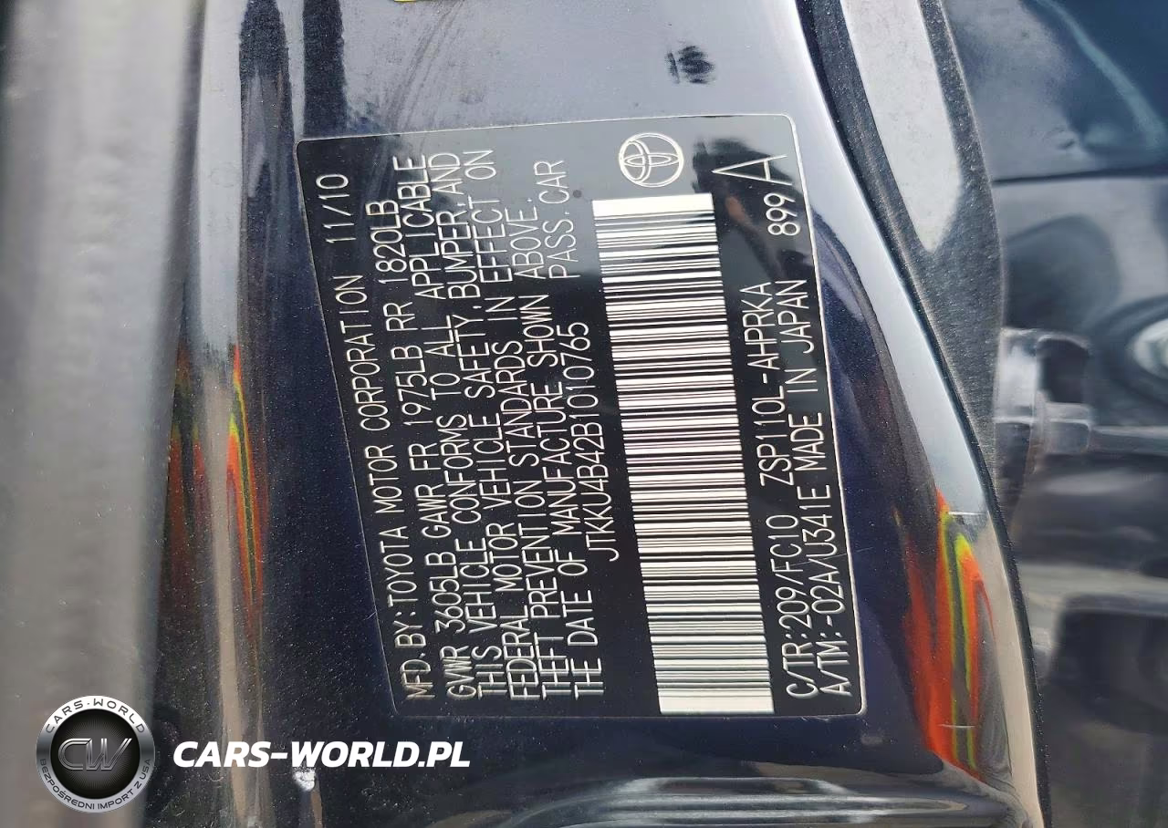 2011 Scion Xd Base VIN:JTKKU4B42B1010765 - 14