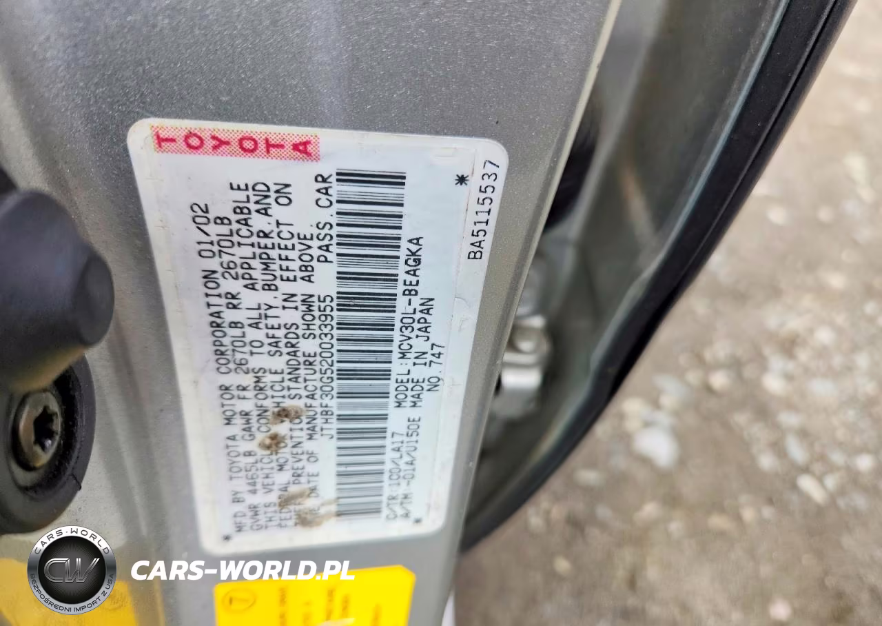 2002 Lexus Es 300 VIN:JTHBF30G520033955 - 12