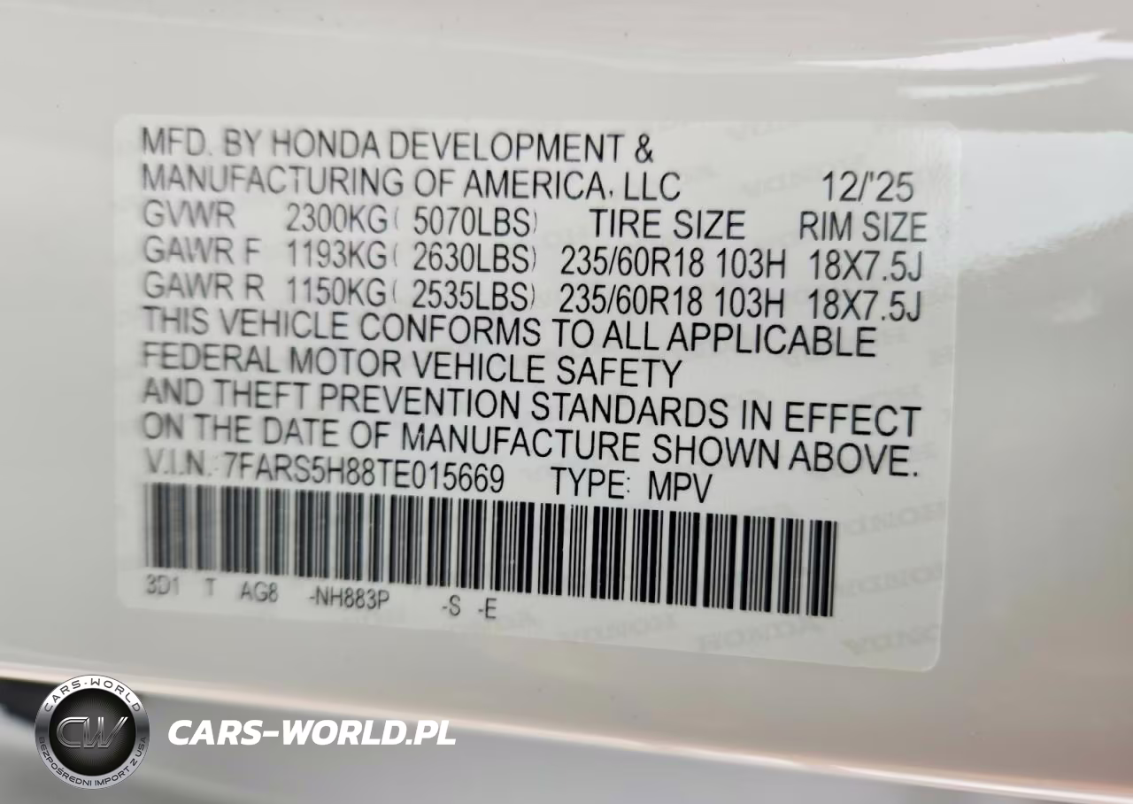 2026 Honda Cr-V Sport-L VIN:7FARS5H88TE015669 - 14