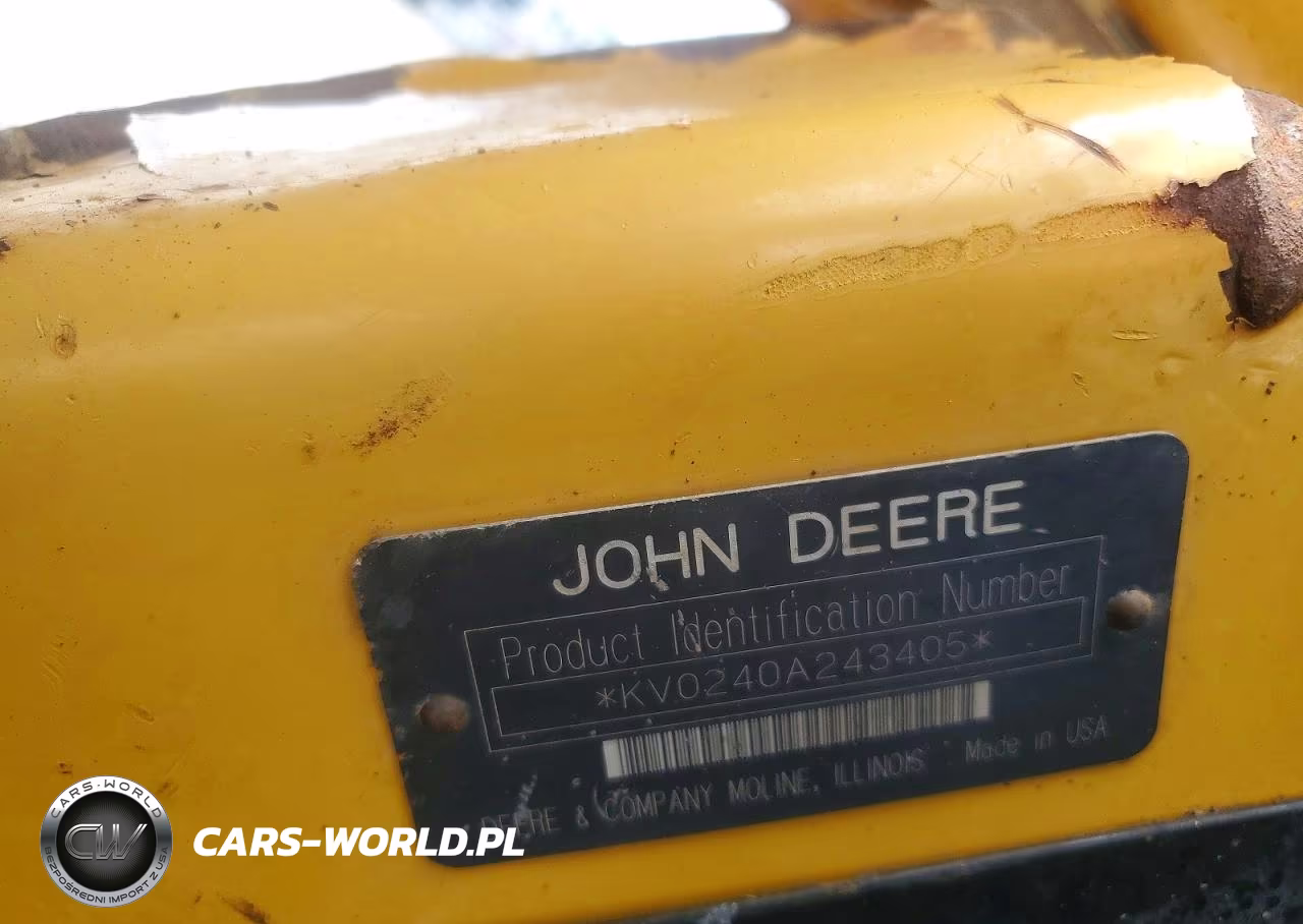 2002 John Deere 240 Skid Steer Loader VIN:KV0240A243405 - 10