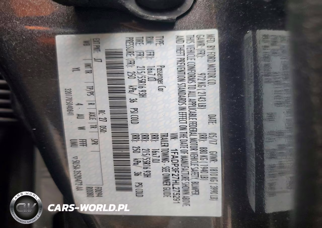 2017 Ford Focus Se VIN:1FADP3F27HL275291 - 12