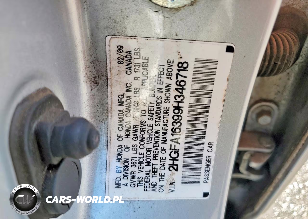 2009 Honda Civic Vp VIN:2HGFA16399H346718 - 12