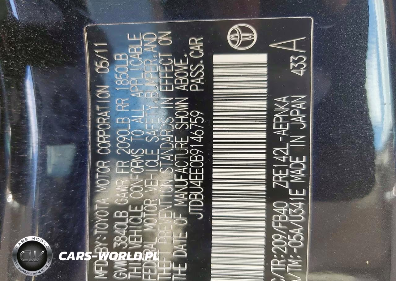 2011 Toyota Corolla Le VIN:JTDBU4EE0B9146759 - 12