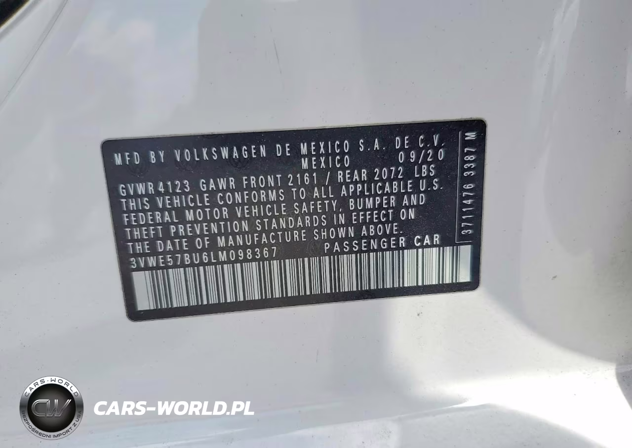 2020 Volkswagen Jetta Sel VIN:3VWE57BU6LM098367 - 12