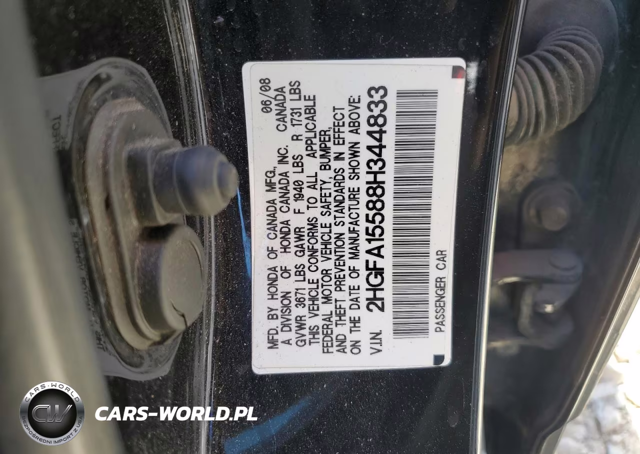 2008 Honda Civic Lx VIN:2HGFA15588H344833 - 13