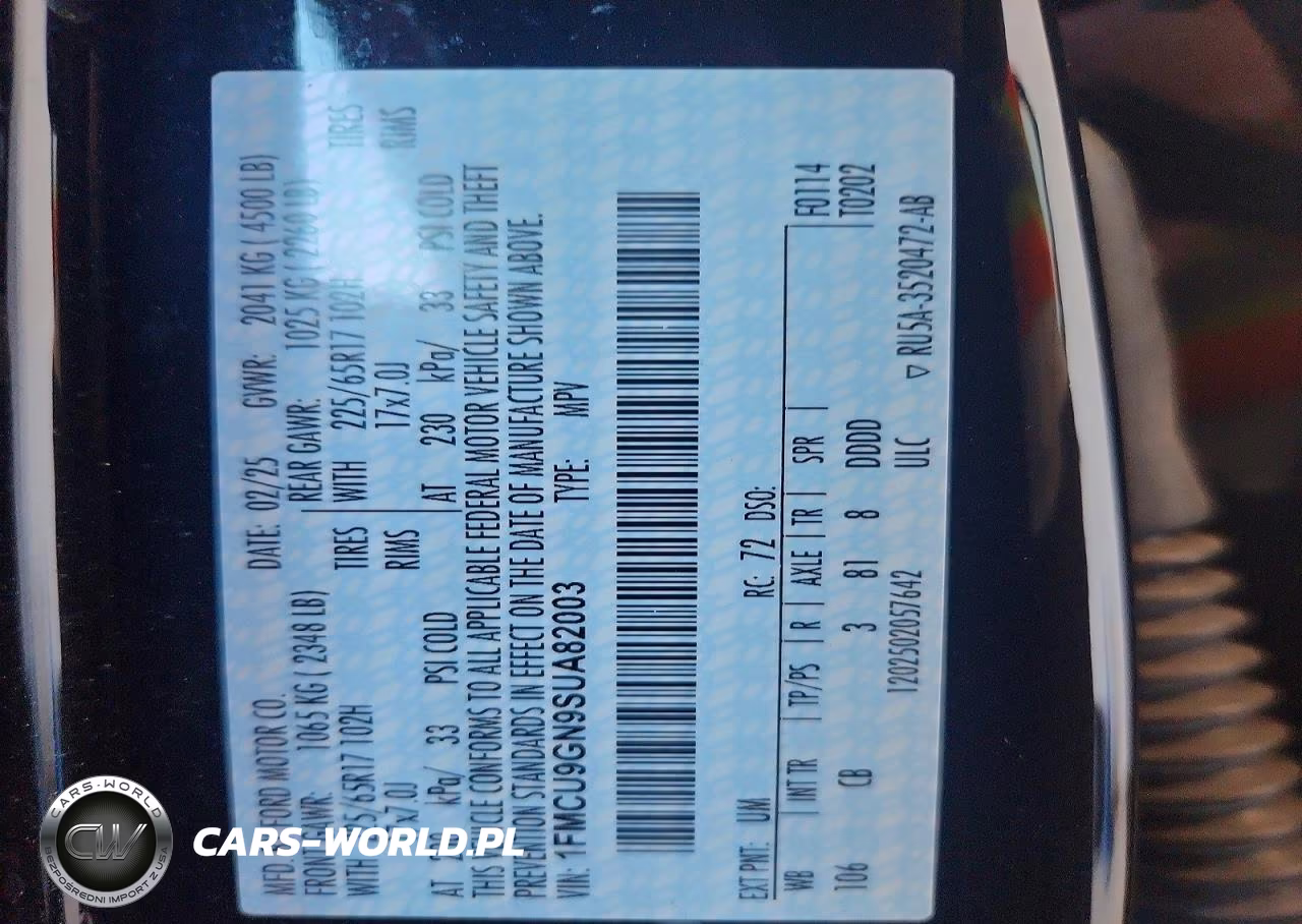 2025 Ford Escape Active VIN:1FMCU9GN9SUA82003 - 12