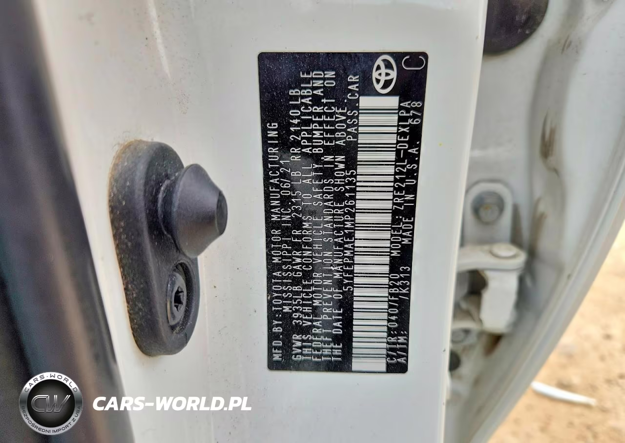 2021 Toyota Corolla Le VIN:5YFEPMAE1MP261135 - 12