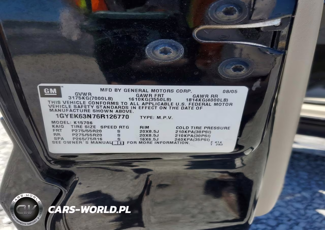 2006 Cadillac Escalade Luxury VIN:1GYEK63N76R126770 - 13