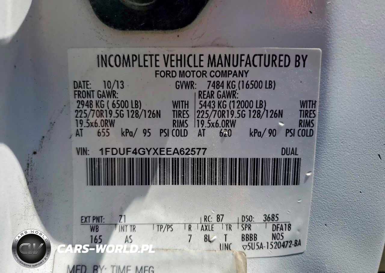 2014 Ford F450 Super Duty VIN:1FDUF4GYXEEA62577 - 12