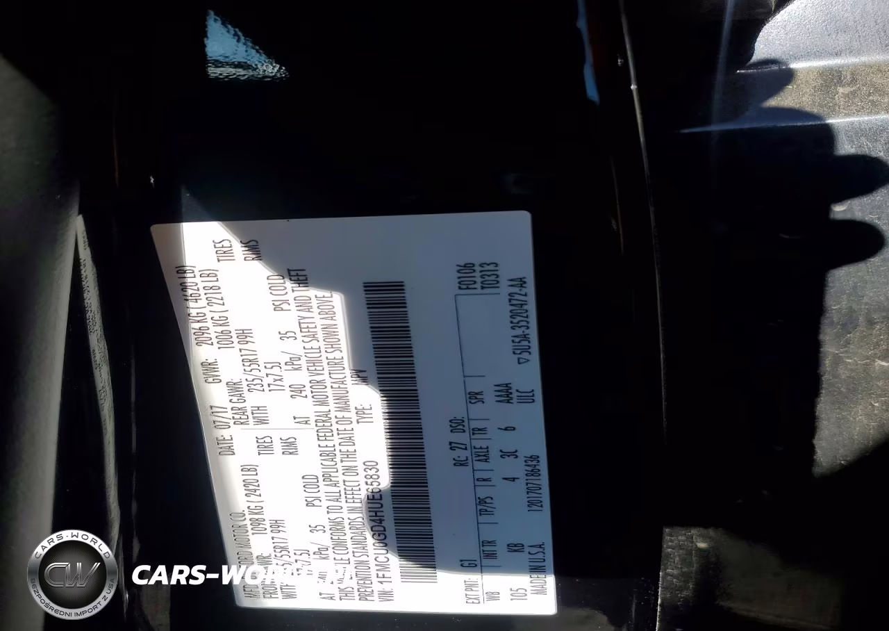2017 Ford Escape Se VIN:1FMCU0GD4HUE65830 - 13