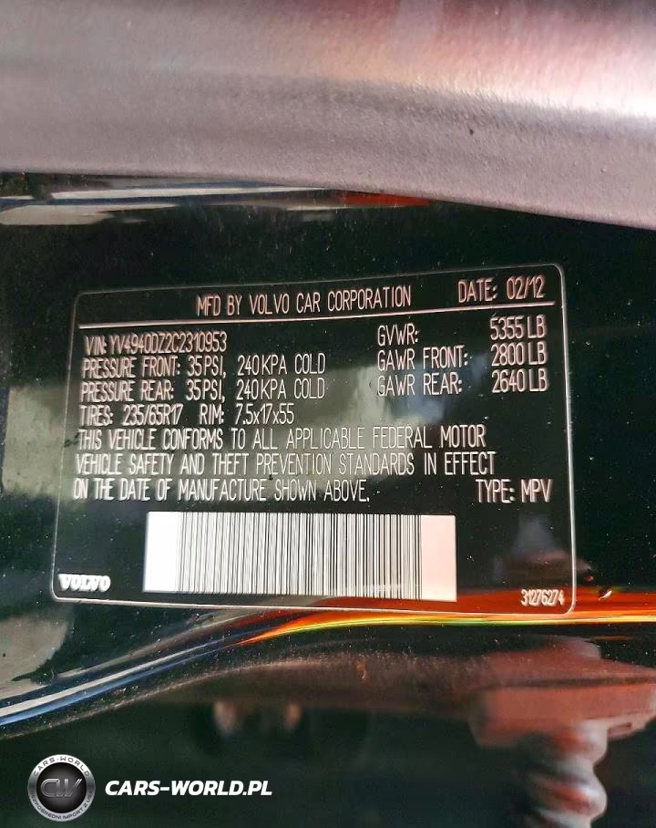 2012 Volvo Xc60 3.2 VIN:YV4940DZ2C2310953 - 13