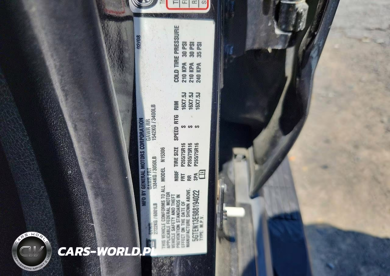 2008 Hummer H3 VIN:5GTEN13E988194022 - 13