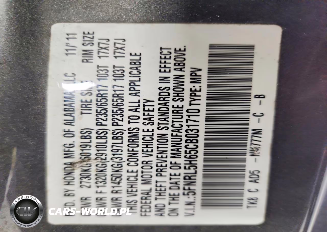 2012 Honda Odyssey Exl VIN:5FNRL5H65CB031710 - 13