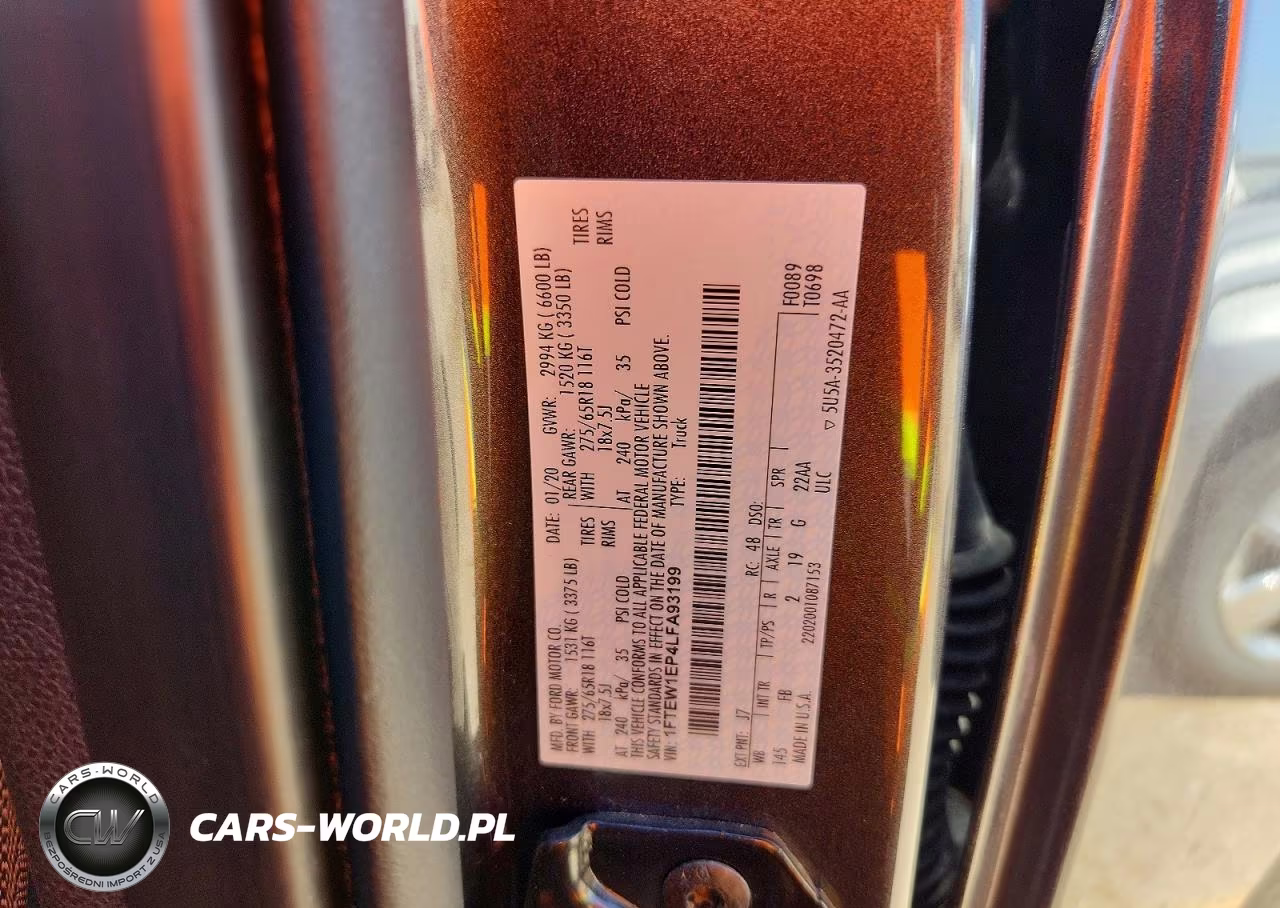 2020 Ford F150 Supercrew VIN:1FTEW1EP4LFA93199 - 12
