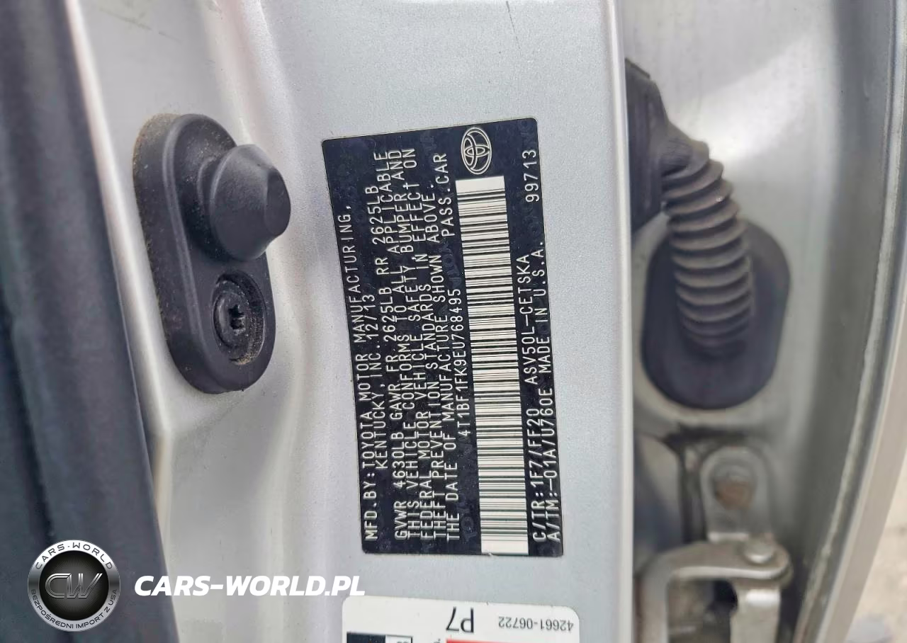2014 Toyota Camry Se VIN:4T1BF1FK9EU768495 - 12