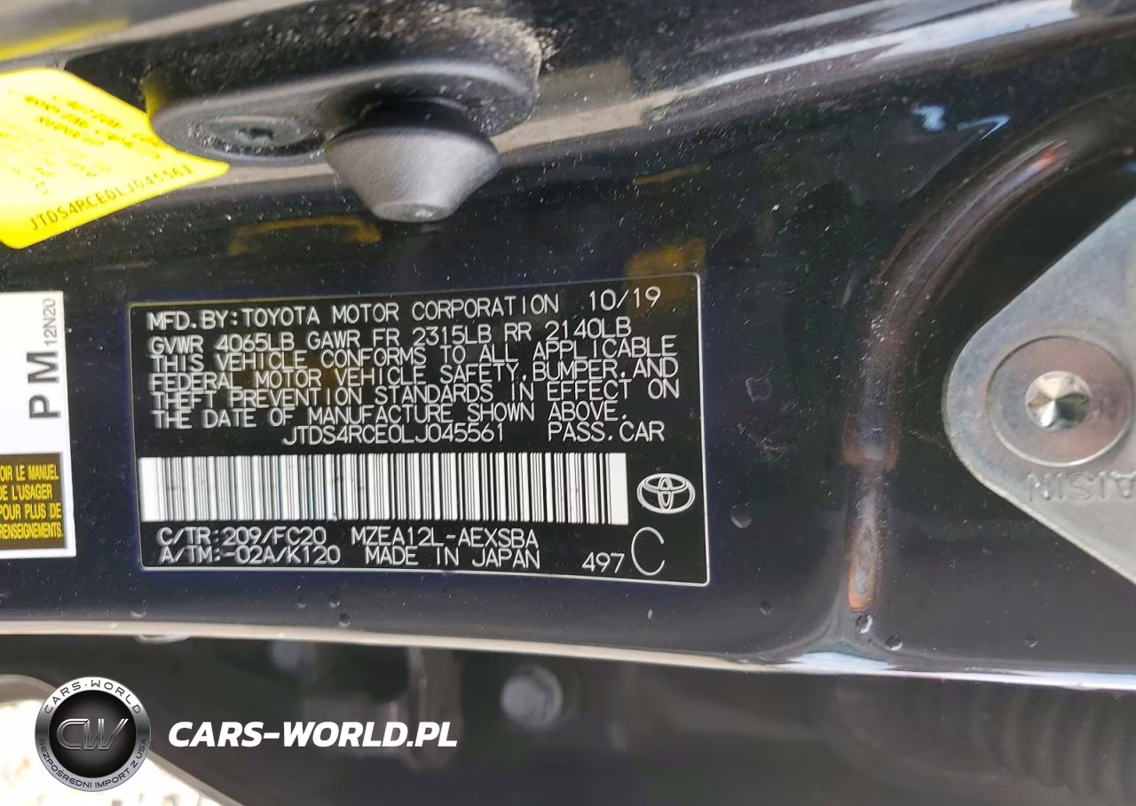 2020 Toyota Corolla Se VIN:JTDS4RCE0LJ045561 - 13