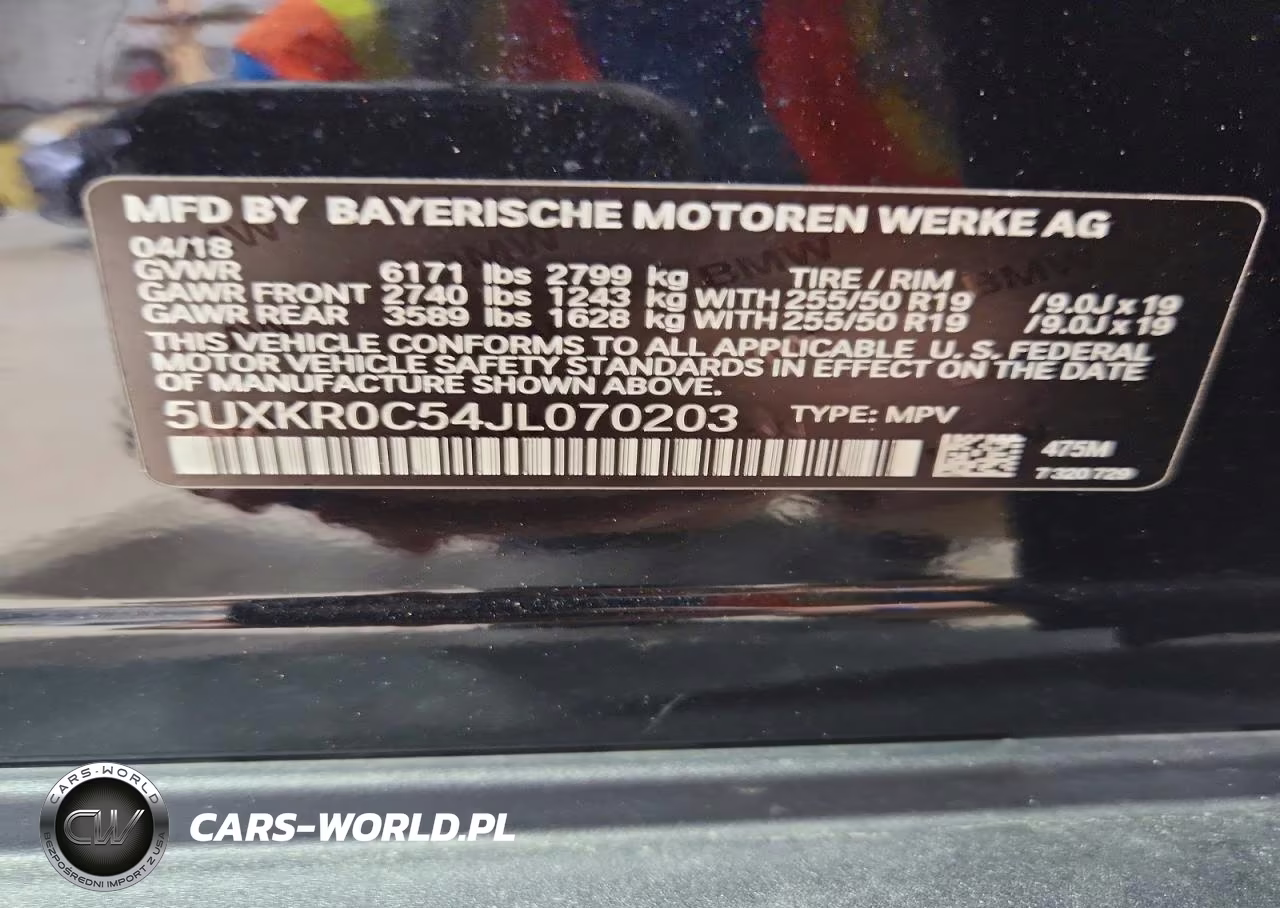 2018 BMW X5 xDrive35I VIN:5UXKR0C54JL070203 - 13