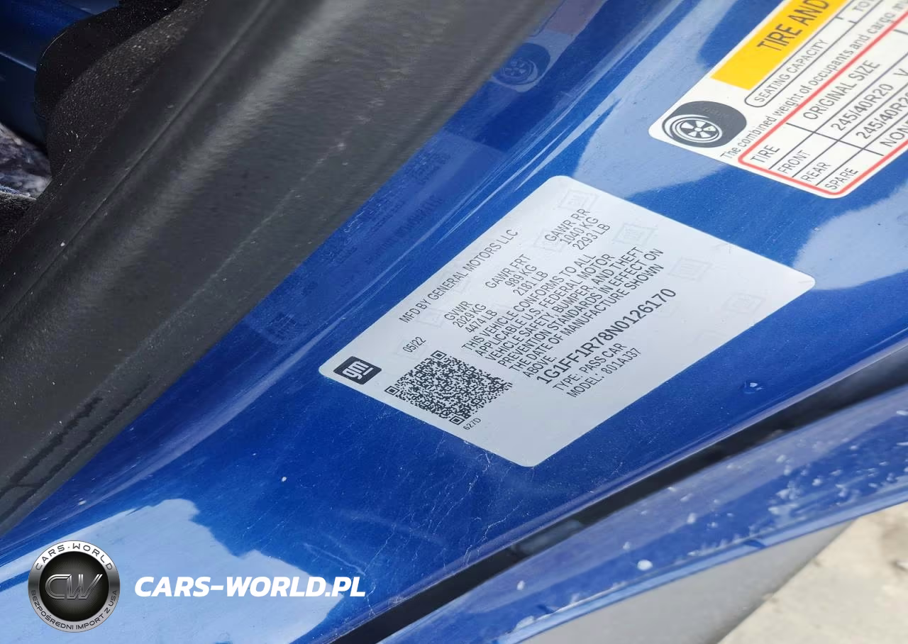 2022 Chevrolet Camaro Lt1-Ss VIN:1G1FF1R78N0126170 - 12