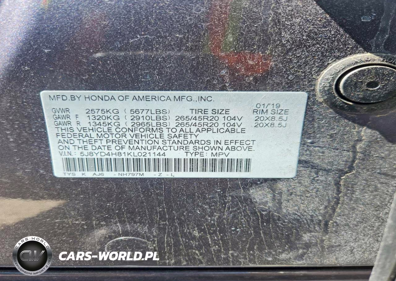 2019 Acura Mdx Advance VIN:5J8YD4H81KL021144 - 13