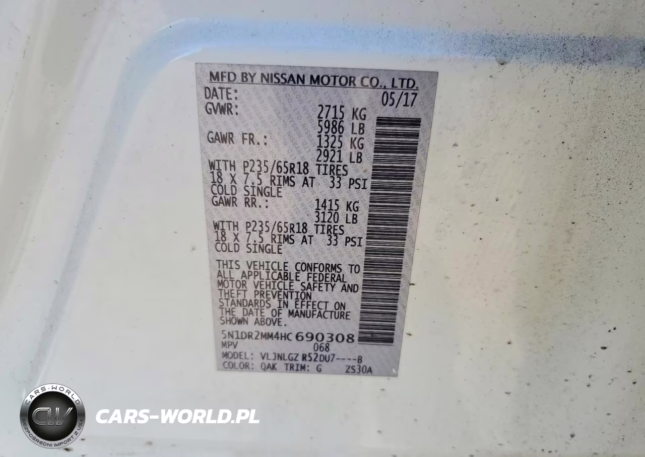 2017 Nissan Pathfinder Sl VIN:5N1DR2MM4HC690308 - 13
