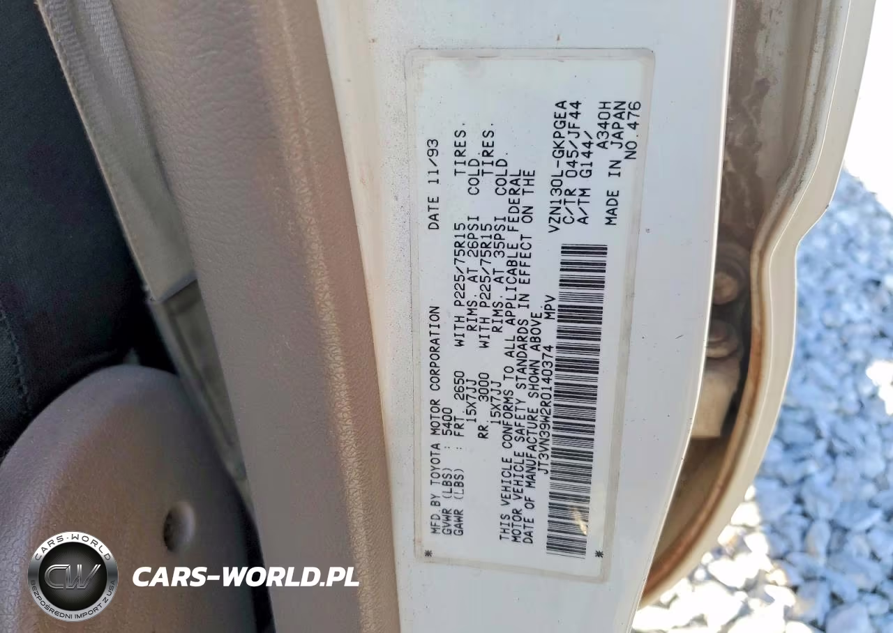 1994 Toyota 4Runner Vn39 Sr5 VIN:JT3VN39W2R0140374 - 13