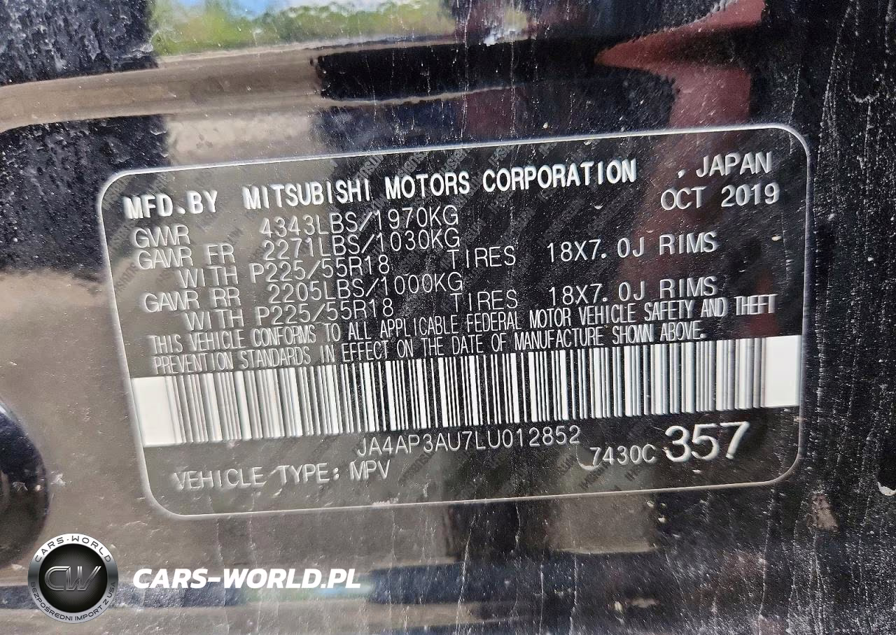2020 Mitsubishi Outlander Sport Es VIN:JA4AP3AU7LU012852 - 13