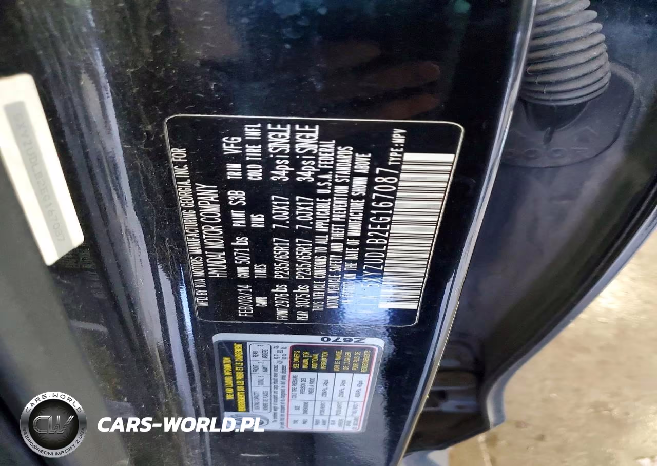 2014 Hyundai Santa Fe Sport 2.4L VIN:5XYZUDLB2EG167087 - 13