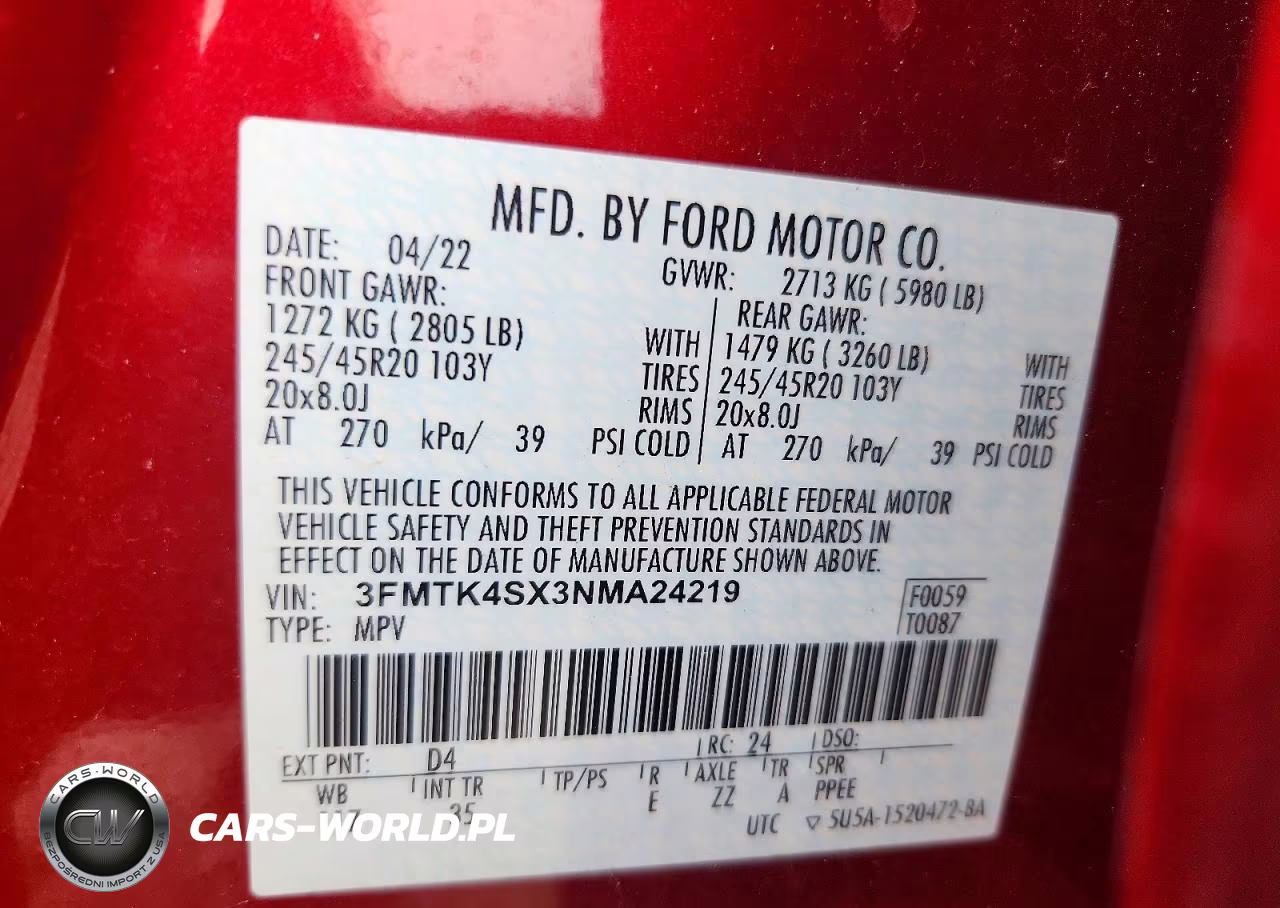 2022 Ford Mustang Mach-E Gt VIN:3FMTK4SX3NMA24219 - 13