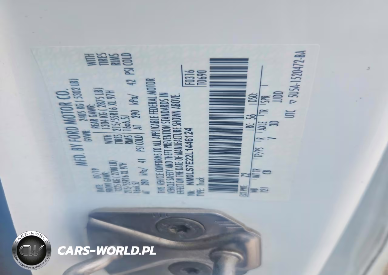 2020 Ford Transit Connect Xl Delivery Van VIN:NM0LS7E22L1446124 - 13