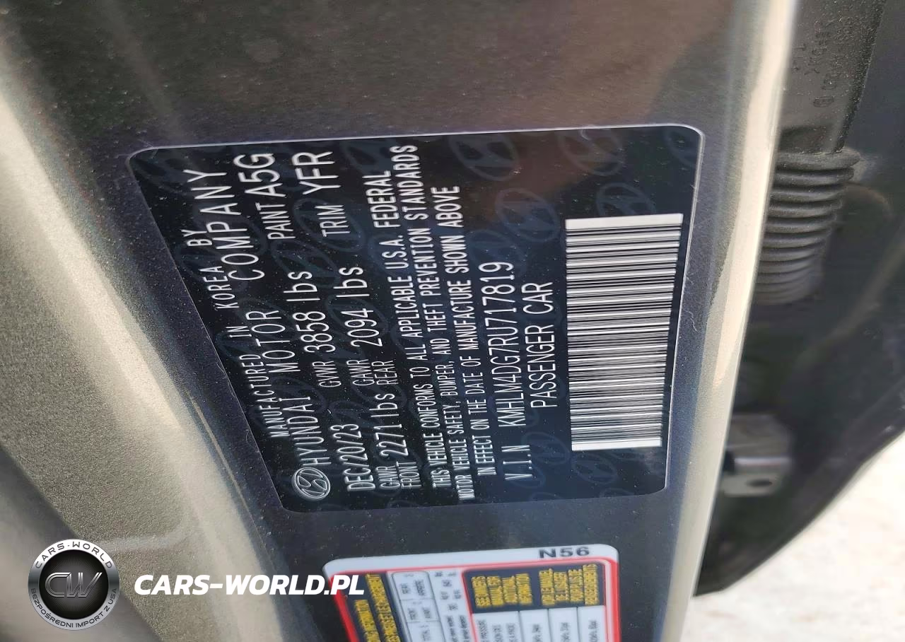2024 Hyundai Elantra VIN:KMHLM4DG7RU717819 - 12
