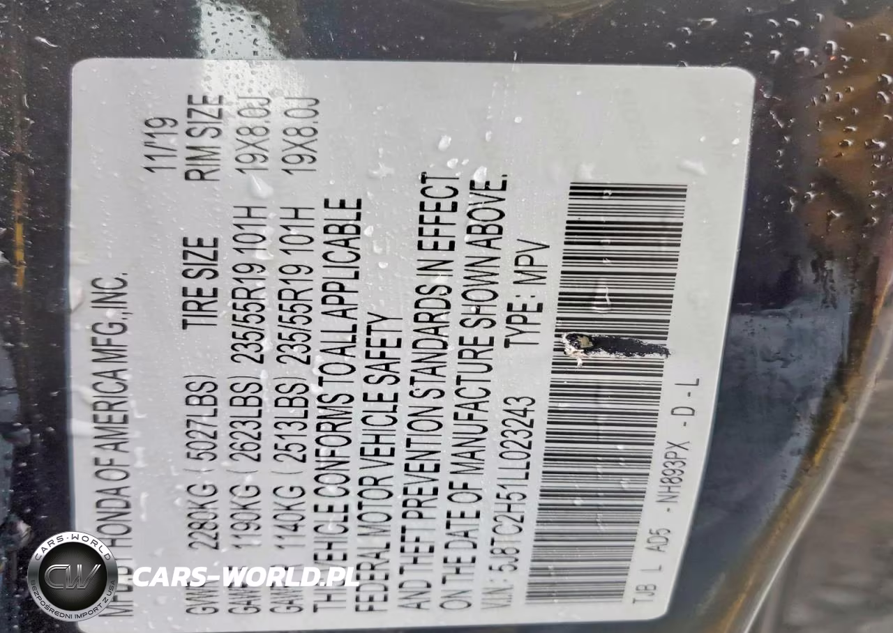 2020 Acura Rdx Technology VIN:5J8TC2H51LL023243 - 13