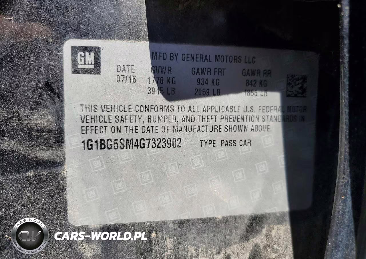 2016 Chevrolet Cruze Premier VIN:1G1BG5SM4G7323902 - 12