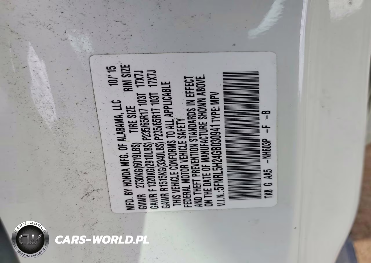 2016 Honda Odyssey Lx VIN:5FNRL5H24GB030941 - 13