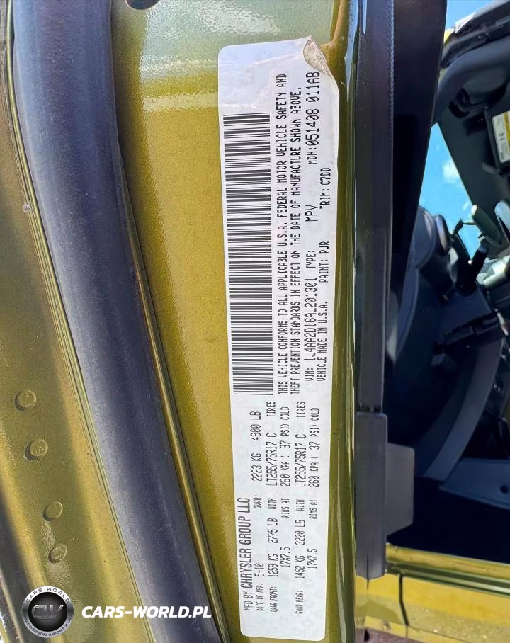 2010 Jeep Wrangler Sport VIN:1J4AA2D16AL201301 - 11
