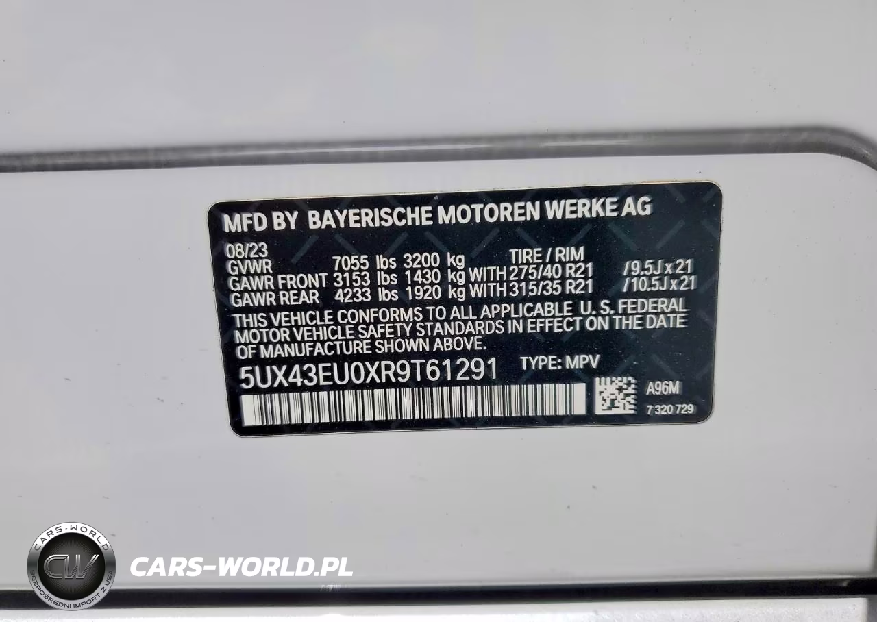 2024 BMW X5 xDrive50E VIN:5UX43EU0XR9T61291 - 14