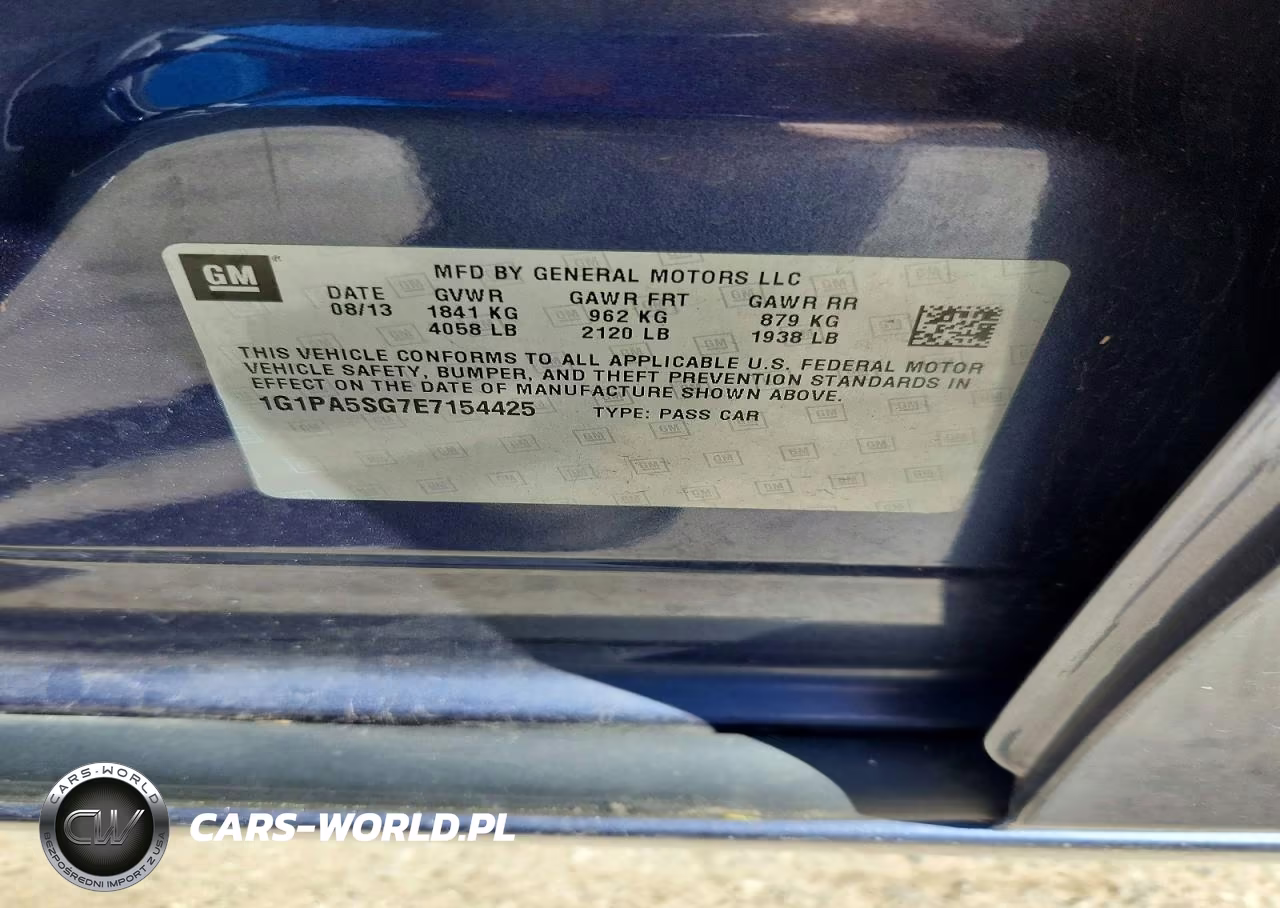 2014 Chevrolet Cruze Ls VIN:1G1PA5SG7E7154425 - 12