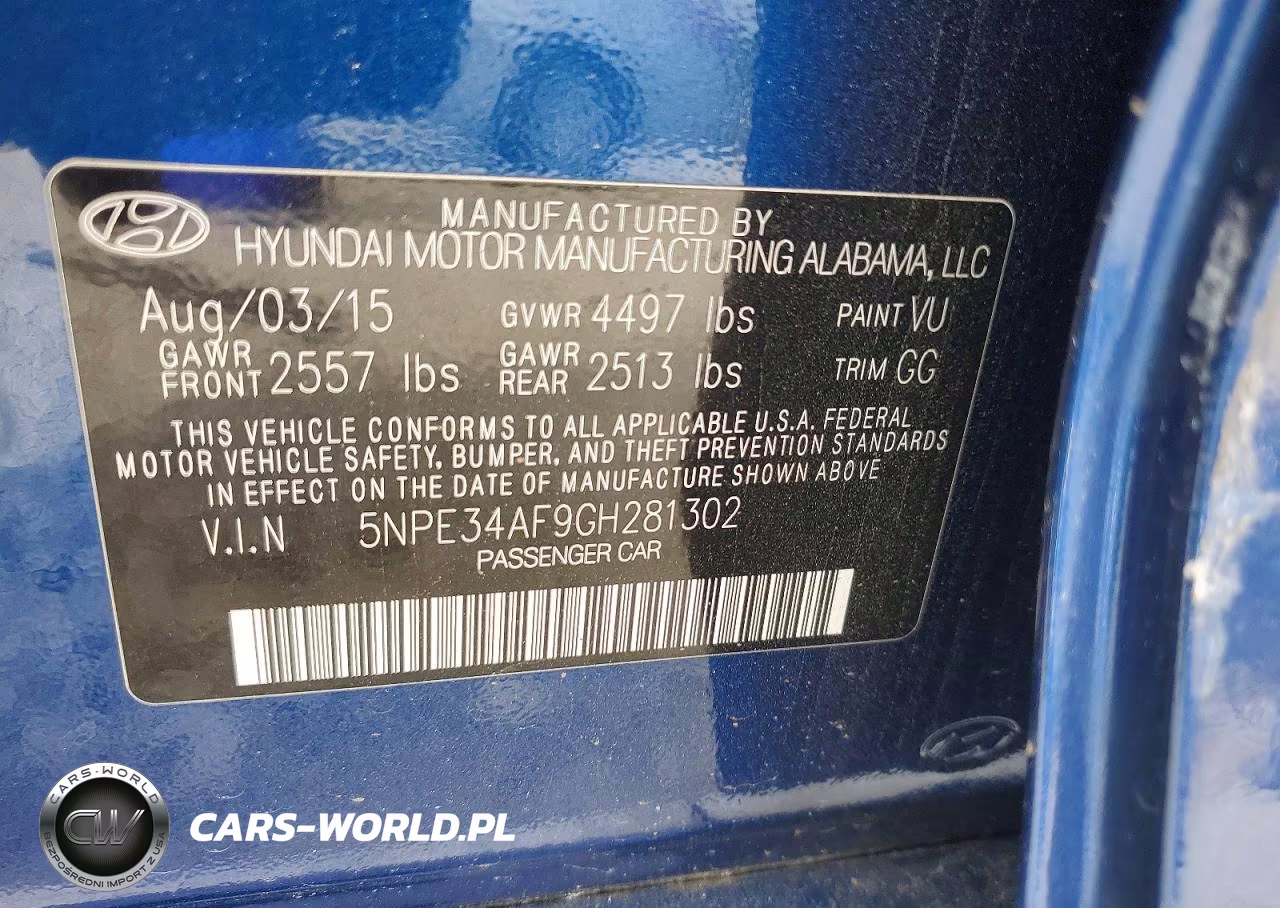 2016 Hyundai Sonata Limited VIN:5NPE34AF9GH281302 - 12