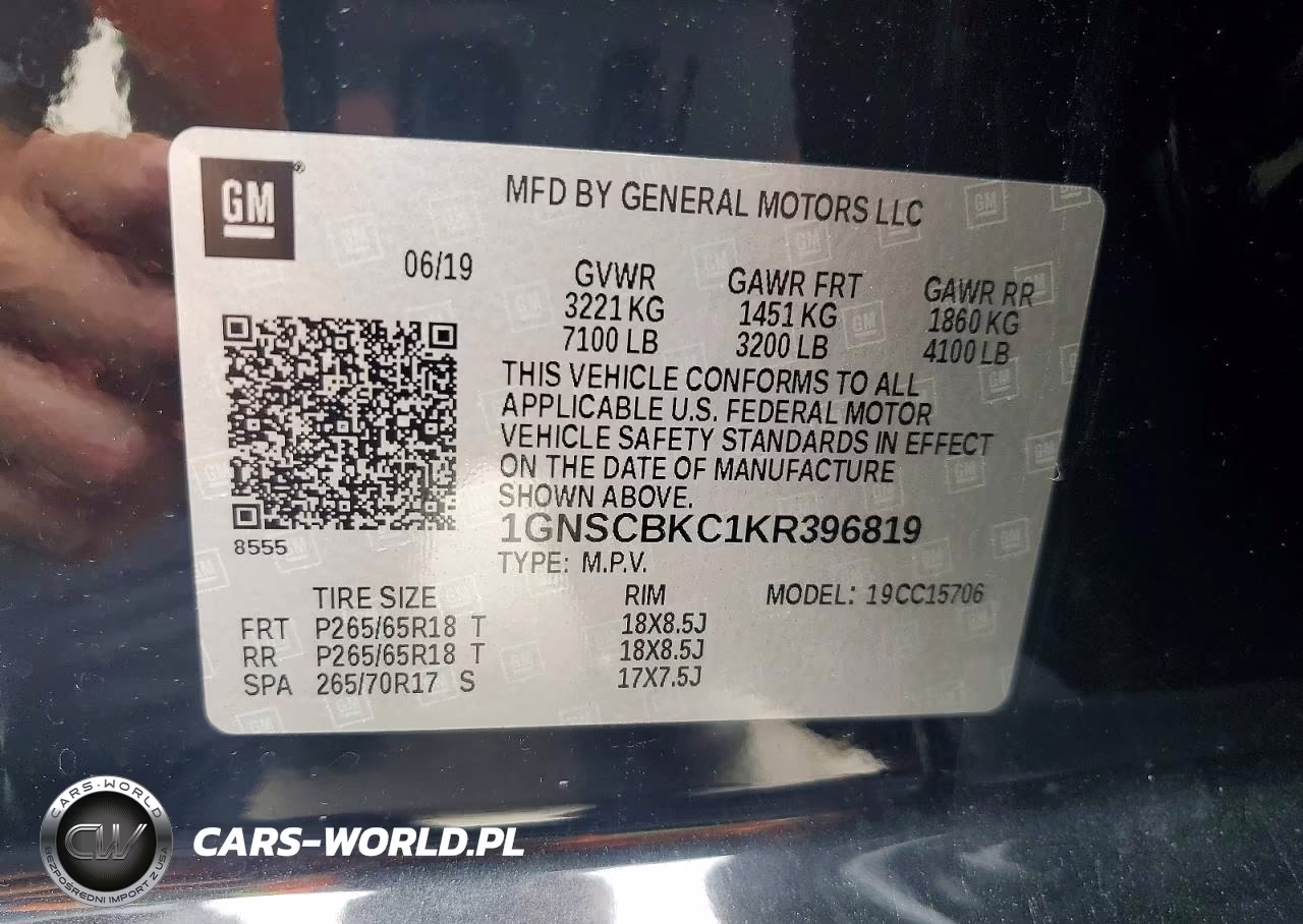 2019 Chevrolet Tahoe C1500 Lt VIN:1GNSCBKC1KR396819 - 13