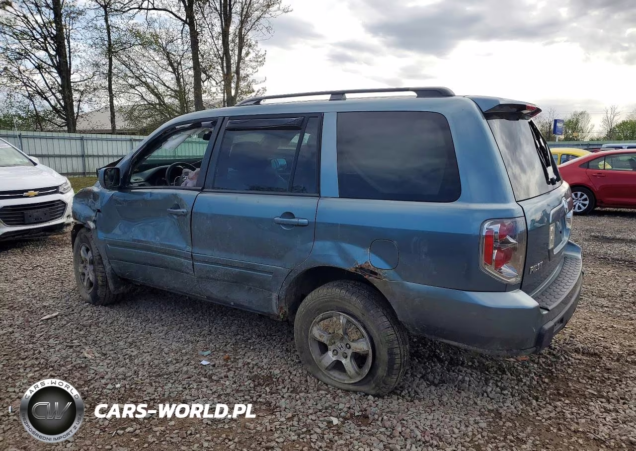 2007 Honda Pilot Ex VIN:2HKYF18467H534003 - 2