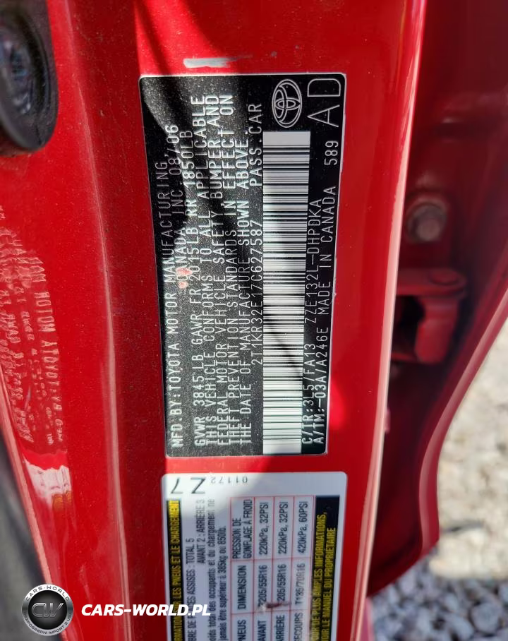 2007 Toyota Matrix VIN:2T1KR32E17C627587 - 12