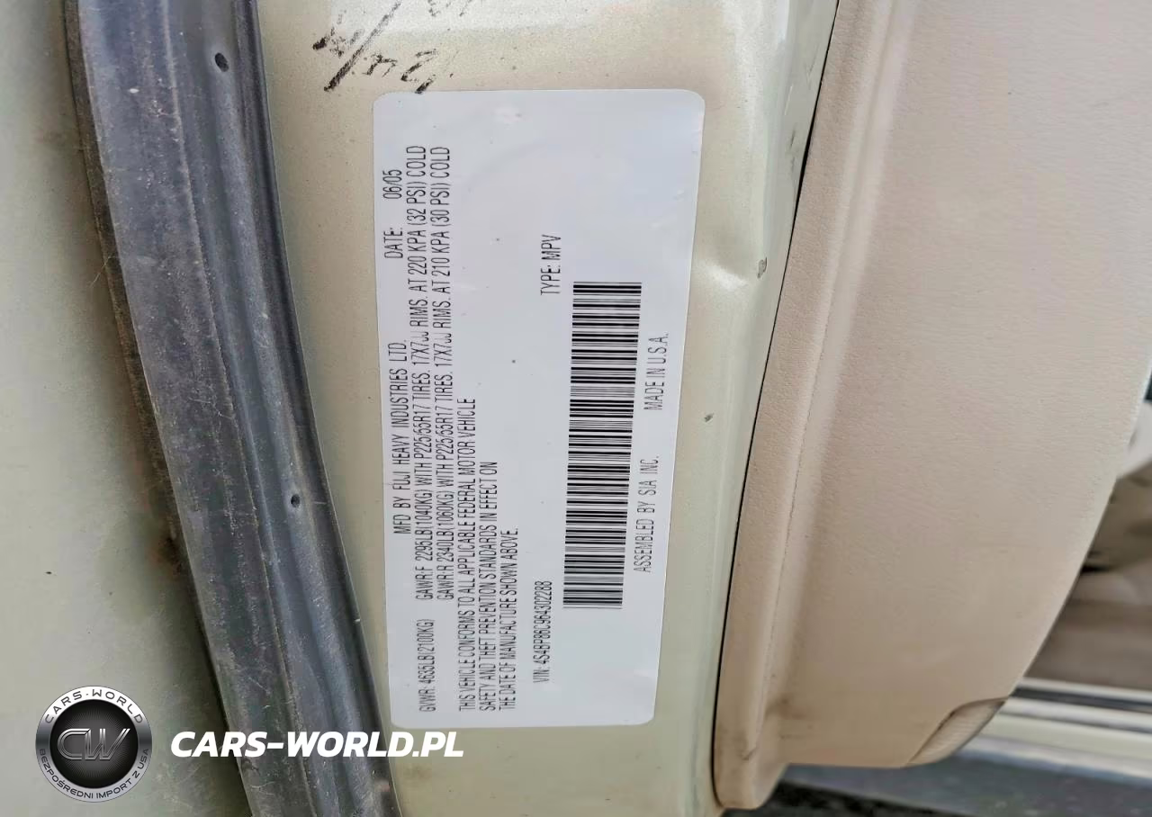 2006 Subaru Outback Outback 3.0R Ll Bean VIN:4S4BP86C964302288 - 12