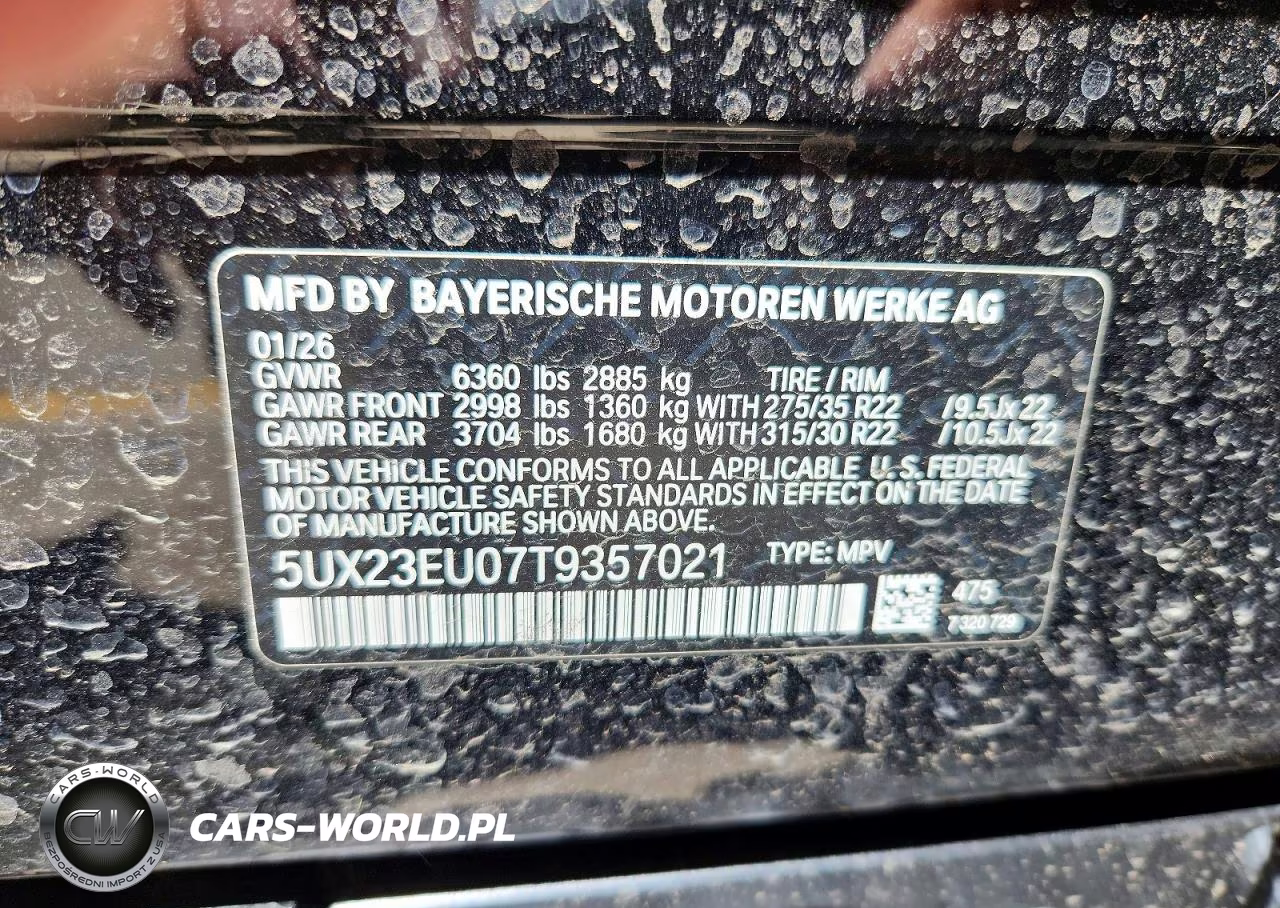 2026 BMW X5 xDrive40I VIN:5UX23EU07T9357021 - 14
