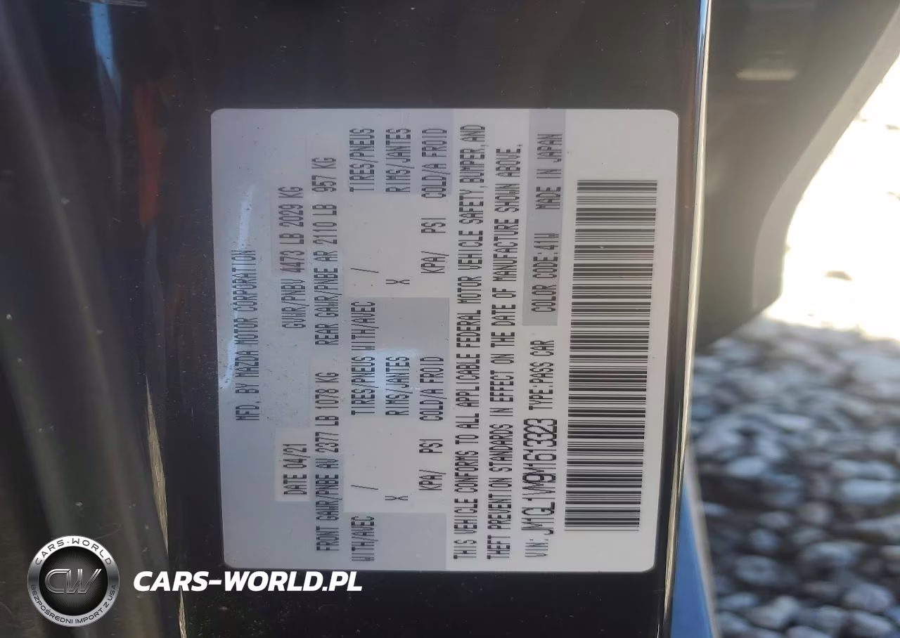 2021 Mazda 6 Touring VIN:JM1GL1VM9M1613323 - 12