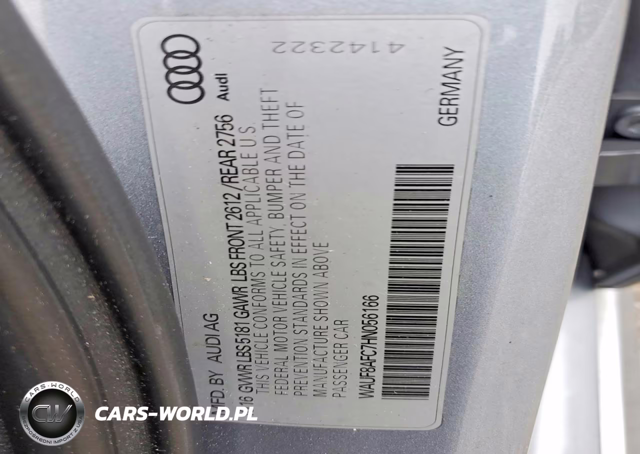 2017 Audi A6 Premium VIN:WAUF8AFC7HN056166 - 12