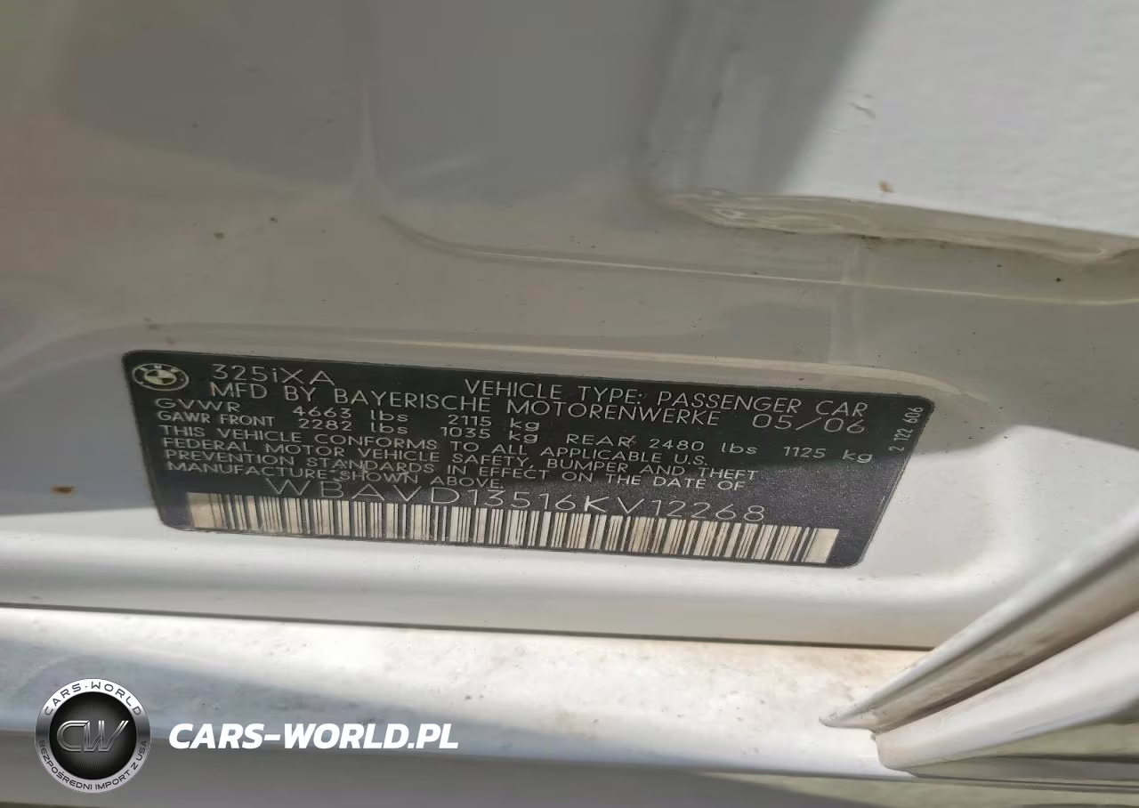 2006 BMW 325 Xi VIN:WBAVD13516KV12268 - 12