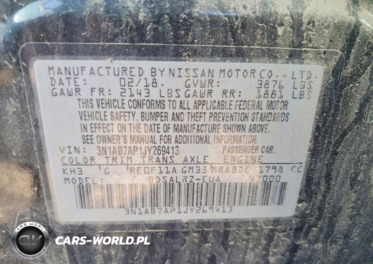 2018 Nissan Sentra Sr VIN:3N1AB7AP1JY269413 - 12